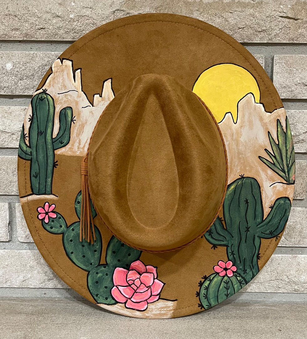 Cactus Western Hand Painted Hat MakerPlace by Michaels